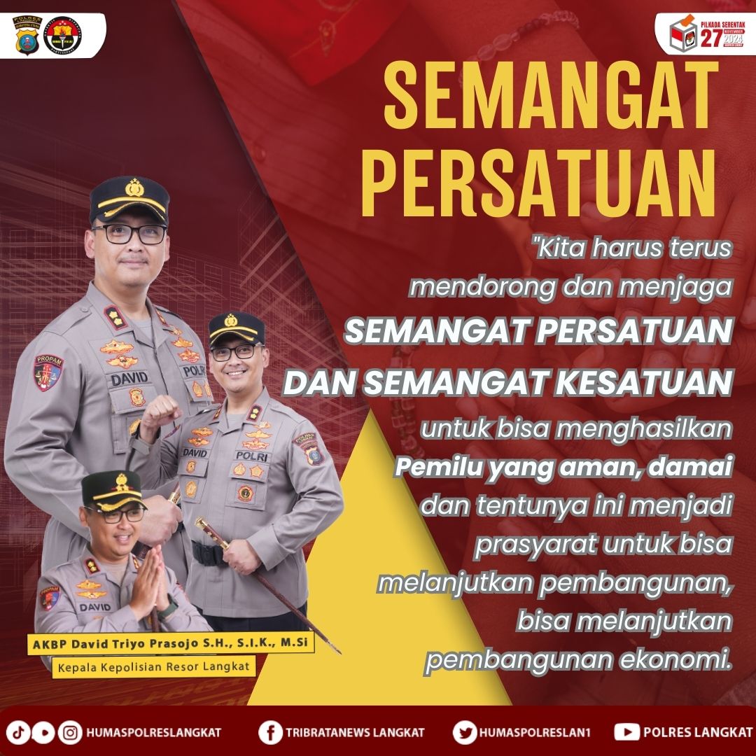 Kapolres Langkat: Semangat Persatuan Utamakan Keamanan Pilkada 2024