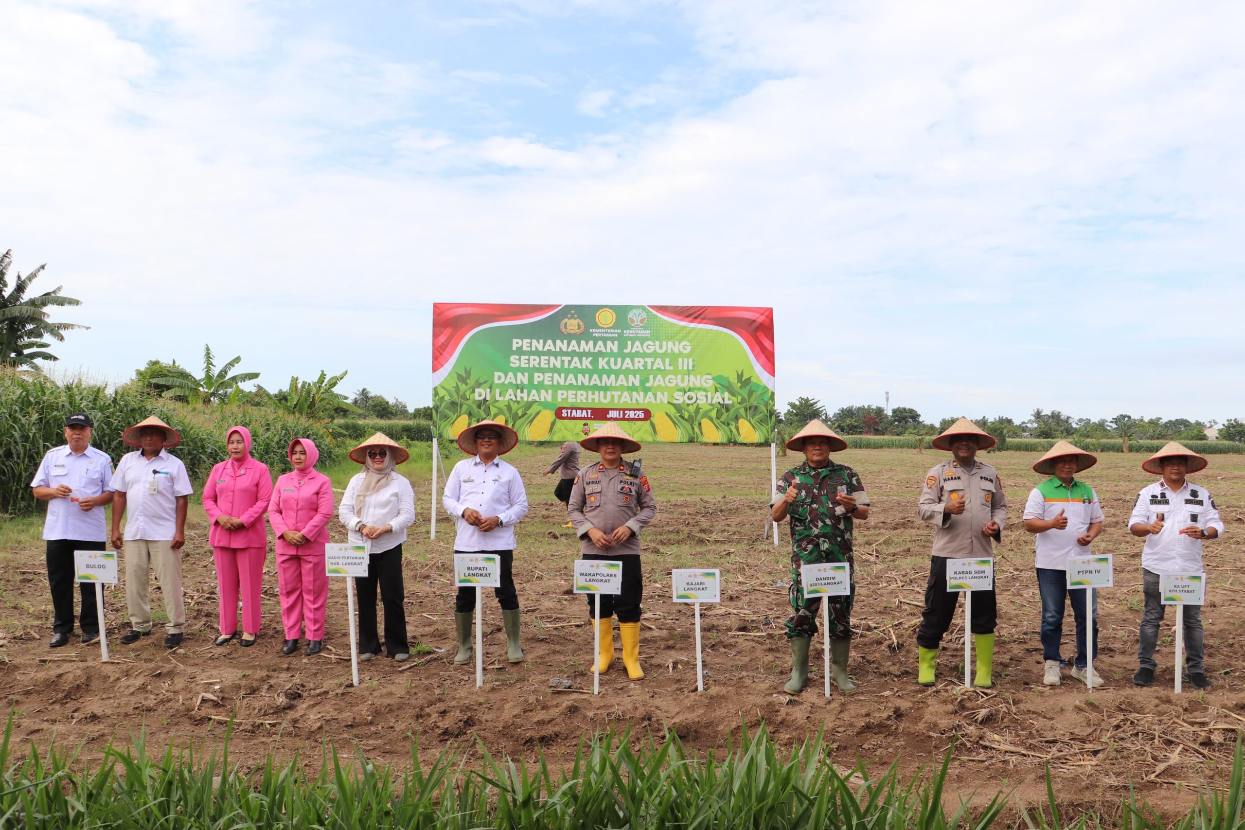 Polres Langkat Tanam Jagung Kuartal III, Dukung Ketahanan Pangan dan Sejahterakan Rakyat