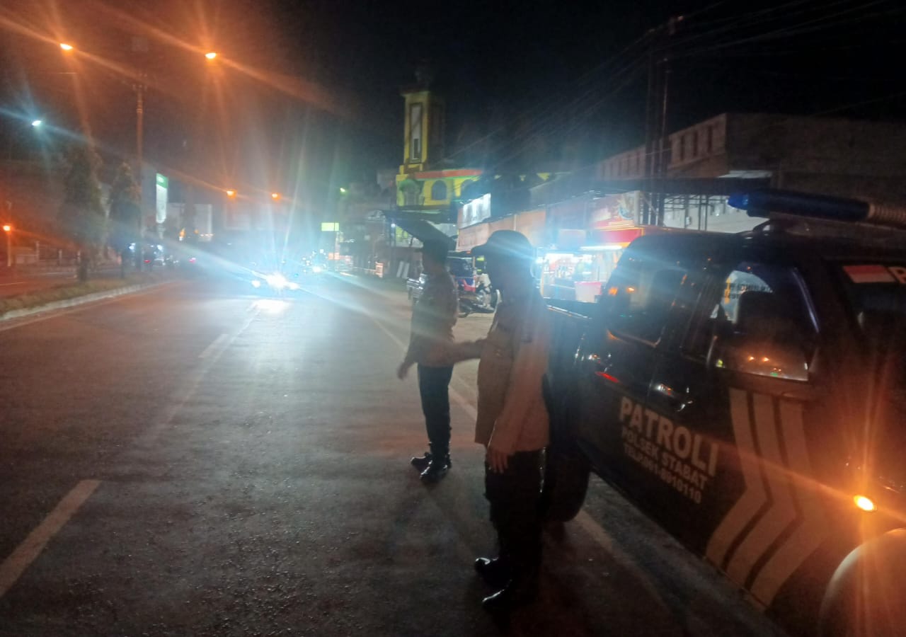 Polres Langkat Gelar Patroli Blue Light, Tekan Gangguan Kamtibmas di Wilayah Stabat