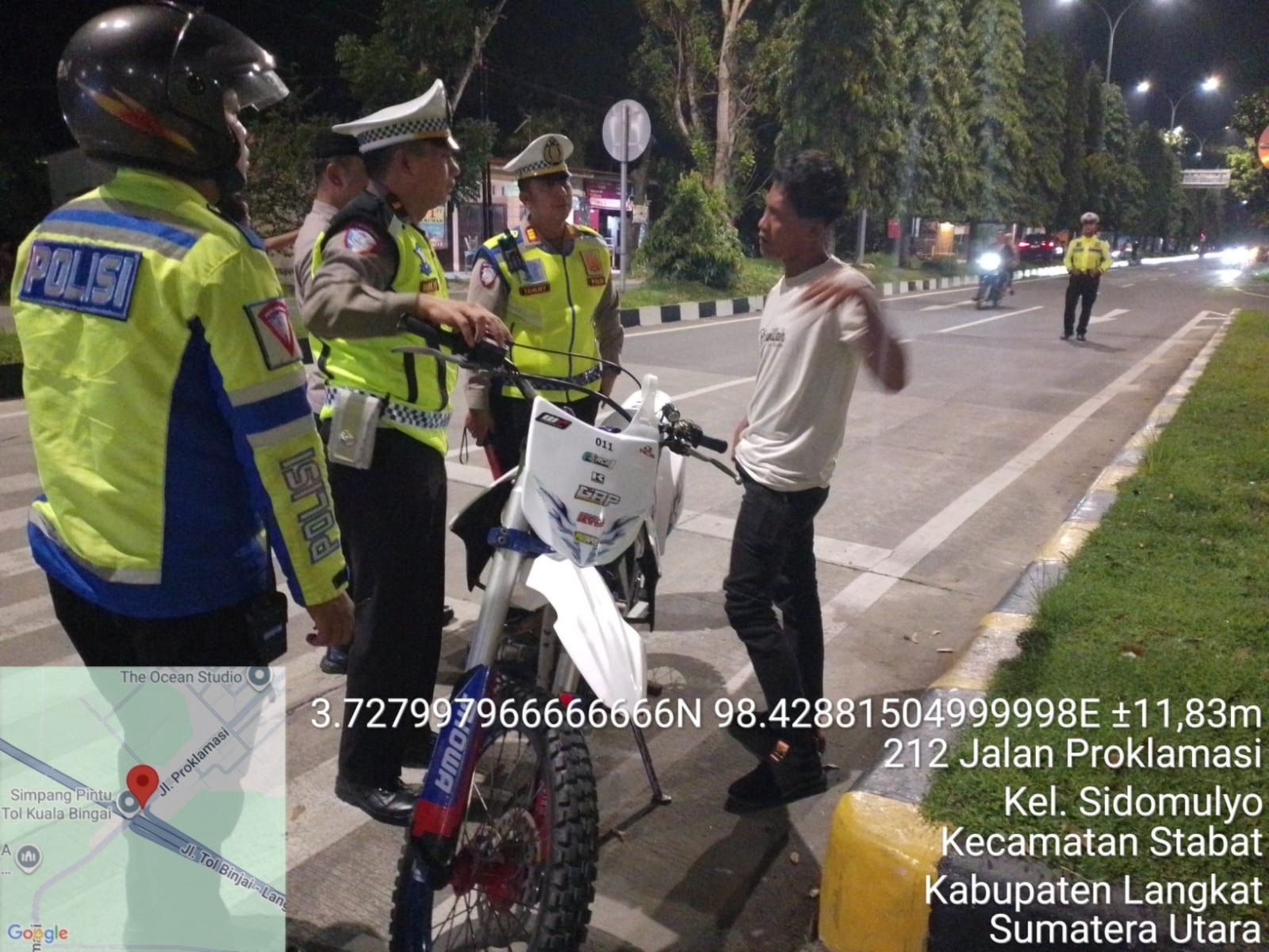 Antisipasi Balap Liar dan Geng Motor, Satlantas Polres Langkat Gencarkan Patroli Malam di Titik Strategis 
