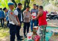 Kapolsek Salapian Salurkan Bantuan kepada Korban Kebakaran, Wujud Kepedulian Polri