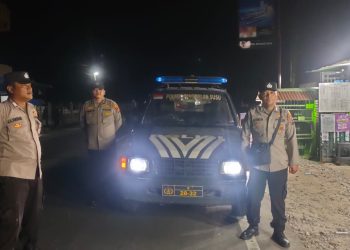 Tekan Kriminalitas Malam Hari Polsek Pangkalan Susu Gelar Patroli Antisipasi 3C