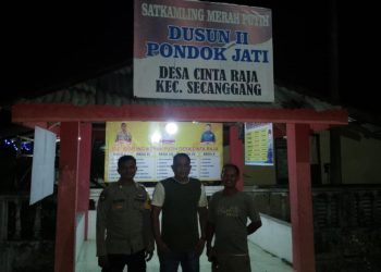 Kapolsek Bersama Unsur Kecamatan Tanjung Pura Grebek Sarang Narkoba di Dua Lokasi