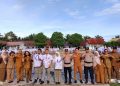 Kapolsek Salapian Jadi Pembina Upacara di SMA Negeri 1 Salapian, Tekankan Disiplin dan Bahaya Narkoba