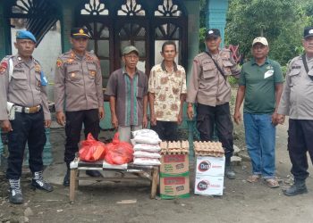 Polres Langkat Hadir untuk Korban Kebakaran, Salurkan Bantuan kepada Keluarga Terdampak di Secanggang