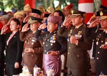 Gelorakan Semangat Merah Putih, Kapolres Langkat Hadiri Upacara HUT RI ke-81