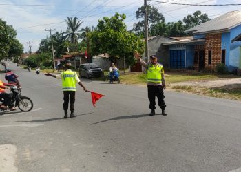 Strong Point Saat Jam Pulang Sekolah, Polisi Pastikan Pelajar MIN 9 Langkat Aman