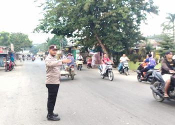 Strong Point Polsek Tanjung Pura, Polisi Jaga Aktivitas Pelajar
