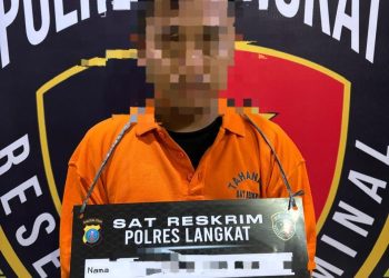 Polres Langkat Tangkap Tujuh Pelaku Pencurian Disertai Kekerasan di Empat Lokasi, Dua Senjata Tajam dan Dua Sepeda Motor Diamankan