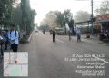 Bantu Penyeberangan Siswa Sekolah dan Urai Kemacetan, Polres Langkat Gelar Strong Point Pagi