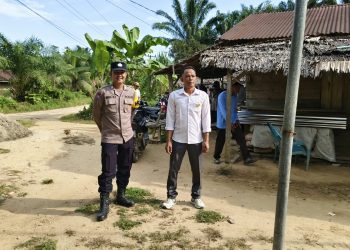 Bhabinkamtibmas Pematang Jaya Sambangi Warga, Bahas 3C hingga Antisipasi Bencana