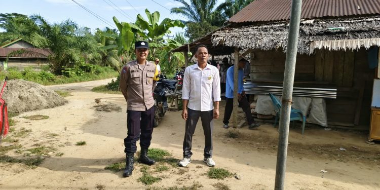 Bhabinkamtibmas Pematang Jaya Sambangi Warga, Bahas 3C hingga Antisipasi Bencana