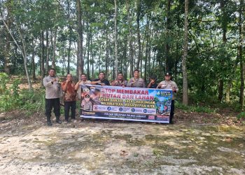 Polsek Salapian Tingkatkan Patroli Kamtibmas dan Himbauan Karhutla