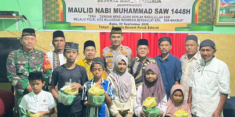 Maulid Nabi di Polsek Bohorok, Teladani Akhlak Rasulullah dalam Pengabdian