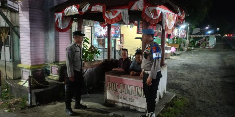 Polisi Cek Pos Kamling, Bangun Komunikasi dengan Warga Besitang