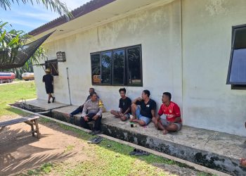 Bhabinkamtibmas Salapian Ingatkan Keselamatan Kerja