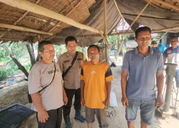 Jam Pulang Sekolah, Polisi Hadir di Persimpangan MIN 9 Langkat