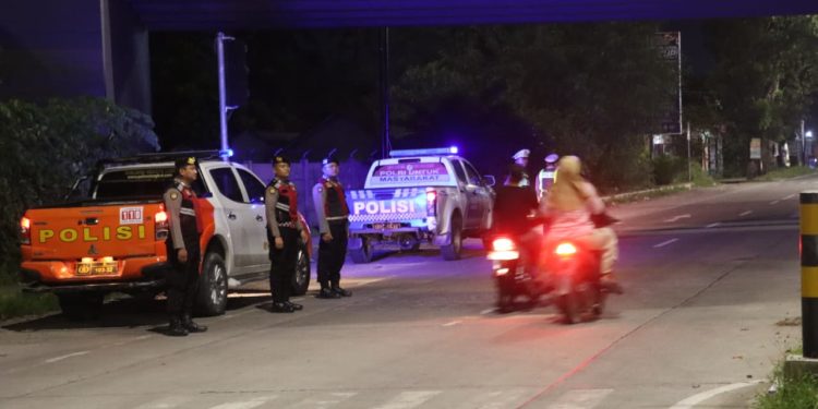 Patroli Jam Rawan Saat Dini Hari, Polres Langkat Lakukan Patroli