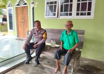 Sambangi Warga di Paret Kaca 3, Bhabinkamtibmas Secanggang Perkuat Silaturahmi dan Kamtibmas