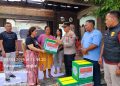 Wujud Nyata Empati Kepolisian, Polsek Salapian Boyong Bansos dan Tinjau Langsung Lokasi Musibah Kebakaran 4 Rumah Warga Desa Pamah Tambunan