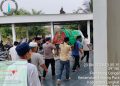 Wujud Kepedulian Saat Duka, Bhabinkamtibmas Polsek Tanjung Pura Ikut Gotong Royong Makamkan Tokoh Agama dan Imbau Cegah Karhutla