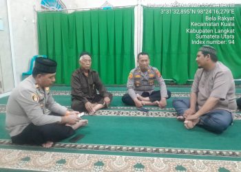 Sentuh Hati Jamaah Sejak Fajar, Kapolsek Kuala Gelar ‘Subuh Keliling’ di Masjid An-Nur Kelurahan Bela Rakyat