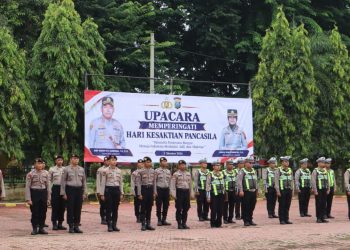Wakapolres Langkat Kompol Vivin Ayuningtias Pimpin Upacara Hari Kesaktian Pancasila