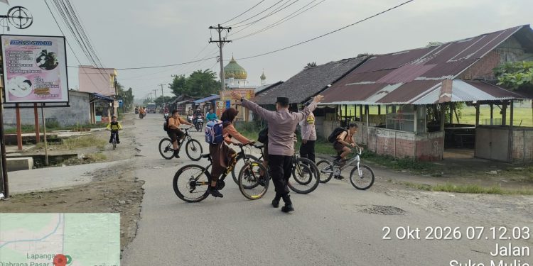 Strong Point Pagi di Simpang Pasar XII, Polisi Pastikan Arus Lalu Lintas Aman