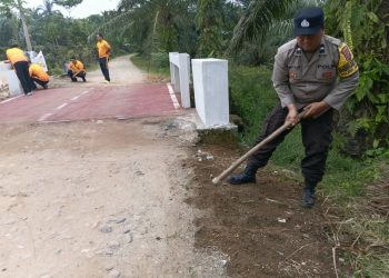 Jembatan Merah Putih Presisi Menuju Finishing, Polisi Perkuat Sinergi Bersama Warga
