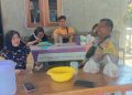 Bhabinkamtibmas Secanggang Sampaikan Pesan Kamtibmas