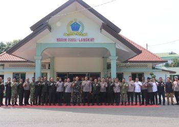 Rayakan HUT ke-81 TNI, Kapolres Langkat dan Dandim 0203 Langkat Perkuat Sinergitas