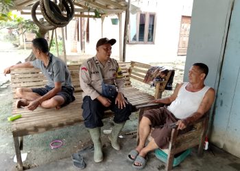 Sambangi Warga Desa Gergas, Bhabinkamtibmas Wampu Ingatkan Waspada TPPO dan 3C