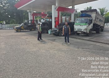 Deteksi Dini Polsek Kuala: Stok BBM di SPBU Sukatani Aman, Tidak Ada Antrean dan Panic Buying