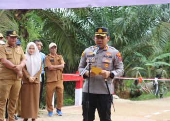 Jembatan Merah Putih Diresmikan, Akses Warga Dusun V Cinta Rakyat Kini Makin Terhubung