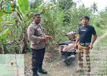 Bukan Sekadar Patroli Biasa! Bhabinkamtibmas Polsek Hinai ‘Blusukan’ ke Batu Melenggang Bawa Misi Cooling System dan Bebas Judi Online